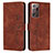 Funda de Cuero Cartera con Soporte Carcasa Y03X para Samsung Galaxy Note 20 Ultra 5G Marron