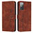 Funda de Cuero Cartera con Soporte Carcasa Y03X para Samsung Galaxy S20 FE 4G Marron