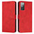 Funda de Cuero Cartera con Soporte Carcasa Y03X para Samsung Galaxy S20 FE 4G Rojo