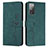 Funda de Cuero Cartera con Soporte Carcasa Y03X para Samsung Galaxy S20 FE 4G Verde