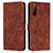 Funda de Cuero Cartera con Soporte Carcasa Y03X para Sony Xperia 10 IV SO-52C Marron