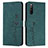 Funda de Cuero Cartera con Soporte Carcasa Y03X para Sony Xperia 10 IV SO-52C Verde