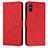 Funda de Cuero Cartera con Soporte Carcasa Y03X para Xiaomi Redmi 9AT Rojo