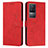 Funda de Cuero Cartera con Soporte Carcasa Y03X para Xiaomi Redmi K50 5G Rojo