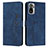 Funda de Cuero Cartera con Soporte Carcasa Y03X para Xiaomi Redmi Note 10 4G Azul