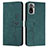 Funda de Cuero Cartera con Soporte Carcasa Y03X para Xiaomi Redmi Note 10 4G Verde