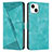 Funda de Cuero Cartera con Soporte Carcasa Y04X para Apple iPhone 14 Plus Verde