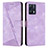 Funda de Cuero Cartera con Soporte Carcasa Y04X para Realme Q5 5G Morado