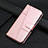 Funda de Cuero Cartera con Soporte Carcasa Y04X para Xiaomi Redmi Note 12 Turbo 5G Oro Rosa