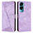 Funda de Cuero Cartera con Soporte Carcasa Y07X para Huawei Honor 90 Lite 5G Morado