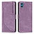 Funda de Cuero Cartera con Soporte Carcasa Y07X para Motorola Moto E22S Morado