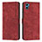 Funda de Cuero Cartera con Soporte Carcasa Y07X para Motorola Moto E22S Rojo