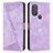 Funda de Cuero Cartera con Soporte Carcasa Y07X para Motorola Moto G Play Gen 2 Morado