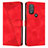 Funda de Cuero Cartera con Soporte Carcasa Y07X para Motorola Moto G Play Gen 2 Rojo