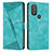 Funda de Cuero Cartera con Soporte Carcasa Y07X para Motorola Moto G Play Gen 2 Verde