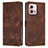 Funda de Cuero Cartera con Soporte Carcasa Y07X para Motorola Moto G Stylus (2023) 4G Marron