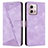 Funda de Cuero Cartera con Soporte Carcasa Y07X para Motorola Moto G Stylus (2023) 5G Morado