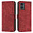 Funda de Cuero Cartera con Soporte Carcasa Y07X para Motorola Moto G14 Rojo