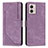 Funda de Cuero Cartera con Soporte Carcasa Y07X para Motorola Moto G53 5G Morado