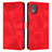 Funda de Cuero Cartera con Soporte Carcasa Y07X para Nokia C02 Rojo