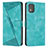 Funda de Cuero Cartera con Soporte Carcasa Y07X para Nokia C02 Verde