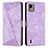 Funda de Cuero Cartera con Soporte Carcasa Y07X para Nokia C110 Morado