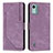 Funda de Cuero Cartera con Soporte Carcasa Y07X para Nokia C12 Plus Morado