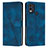 Funda de Cuero Cartera con Soporte Carcasa Y07X para Nokia C22 Azul