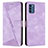 Funda de Cuero Cartera con Soporte Carcasa Y07X para Nokia C300 Morado