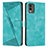 Funda de Cuero Cartera con Soporte Carcasa Y07X para Nokia C32 Verde