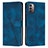 Funda de Cuero Cartera con Soporte Carcasa Y07X para Nokia G11 Azul