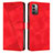 Funda de Cuero Cartera con Soporte Carcasa Y07X para Nokia G11 Rojo