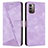 Funda de Cuero Cartera con Soporte Carcasa Y07X para Nokia G21 Morado