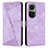 Funda de Cuero Cartera con Soporte Carcasa Y07X para Oppo Reno10 5G Morado