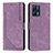 Funda de Cuero Cartera con Soporte Carcasa Y07X para Realme 9 4G Morado