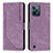 Funda de Cuero Cartera con Soporte Carcasa Y07X para Realme C31 Morado