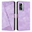 Funda de Cuero Cartera con Soporte Carcasa Y07X para Realme V23i 5G Morado