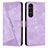 Funda de Cuero Cartera con Soporte Carcasa Y07X para Sony Xperia 1 V Morado