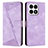 Funda de Cuero Cartera con Soporte Carcasa Y08X para Huawei Honor X8a 4G Morado