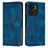 Funda de Cuero Cartera con Soporte Carcasa Y08X para Motorola Moto Edge 40 5G Azul