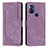 Funda de Cuero Cartera con Soporte Carcasa Y08X para Motorola Moto G Play (2023) Morado