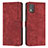 Funda de Cuero Cartera con Soporte Carcasa Y08X para Nokia C02 Rojo