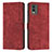 Funda de Cuero Cartera con Soporte Carcasa Y08X para Nokia C210 Rojo