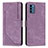 Funda de Cuero Cartera con Soporte Carcasa Y08X para Nokia C300 Morado