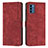 Funda de Cuero Cartera con Soporte Carcasa Y08X para Nokia C300 Rojo