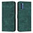 Funda de Cuero Cartera con Soporte Carcasa Y08X para Nokia C300 Verde