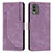 Funda de Cuero Cartera con Soporte Carcasa Y08X para Nokia C32 Morado