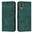 Funda de Cuero Cartera con Soporte Carcasa Y08X para Nokia C32 Verde