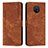 Funda de Cuero Cartera con Soporte Carcasa Y08X para Nokia G10 Marron