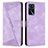 Funda de Cuero Cartera con Soporte Carcasa Y08X para Oppo A16 Morado